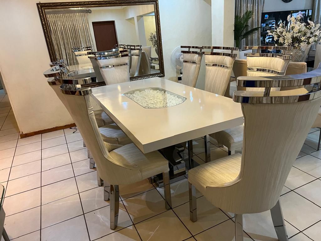 8 Seater Stainless Steel COC Dining Room Suite