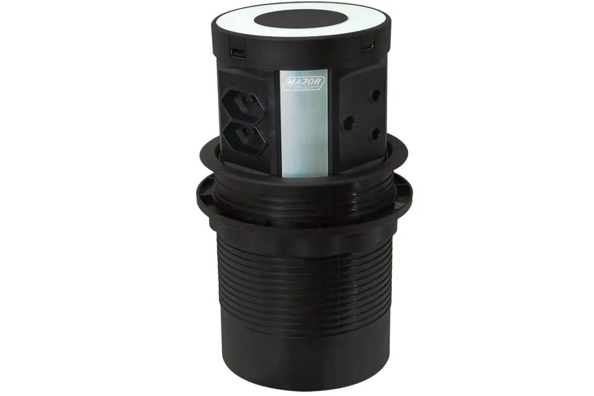 Pop-Up Power Tower, Wireless Charging BY WOODLY