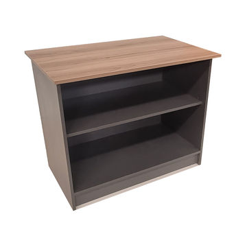 London 2 Shelf Cabinet 90cm - Sahara & Storm Grey