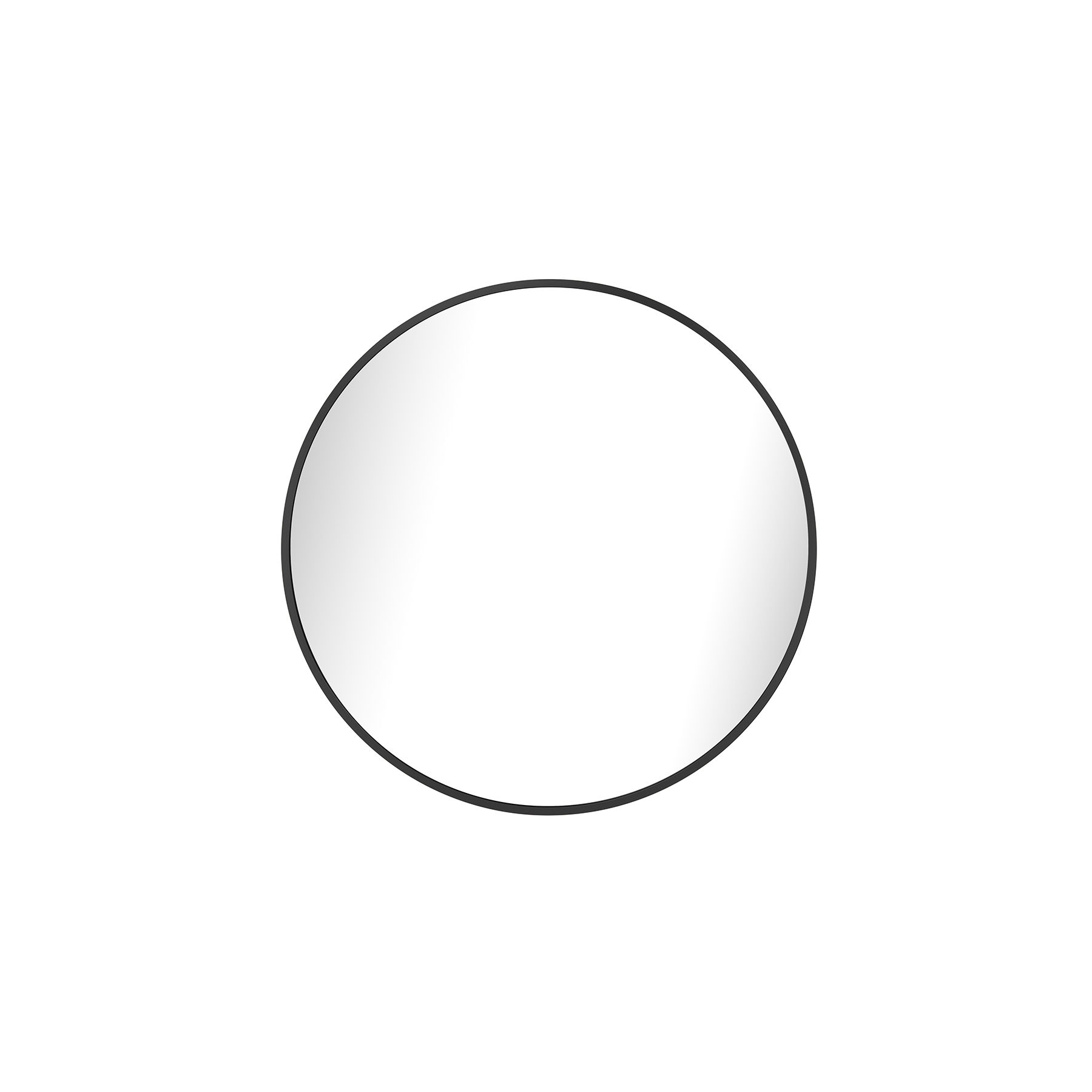 Paramount Mirrors & Prints - Round Aluminium 800 - Black