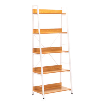 OMEGA 5 SHELF UNIT - OAK/WHITE