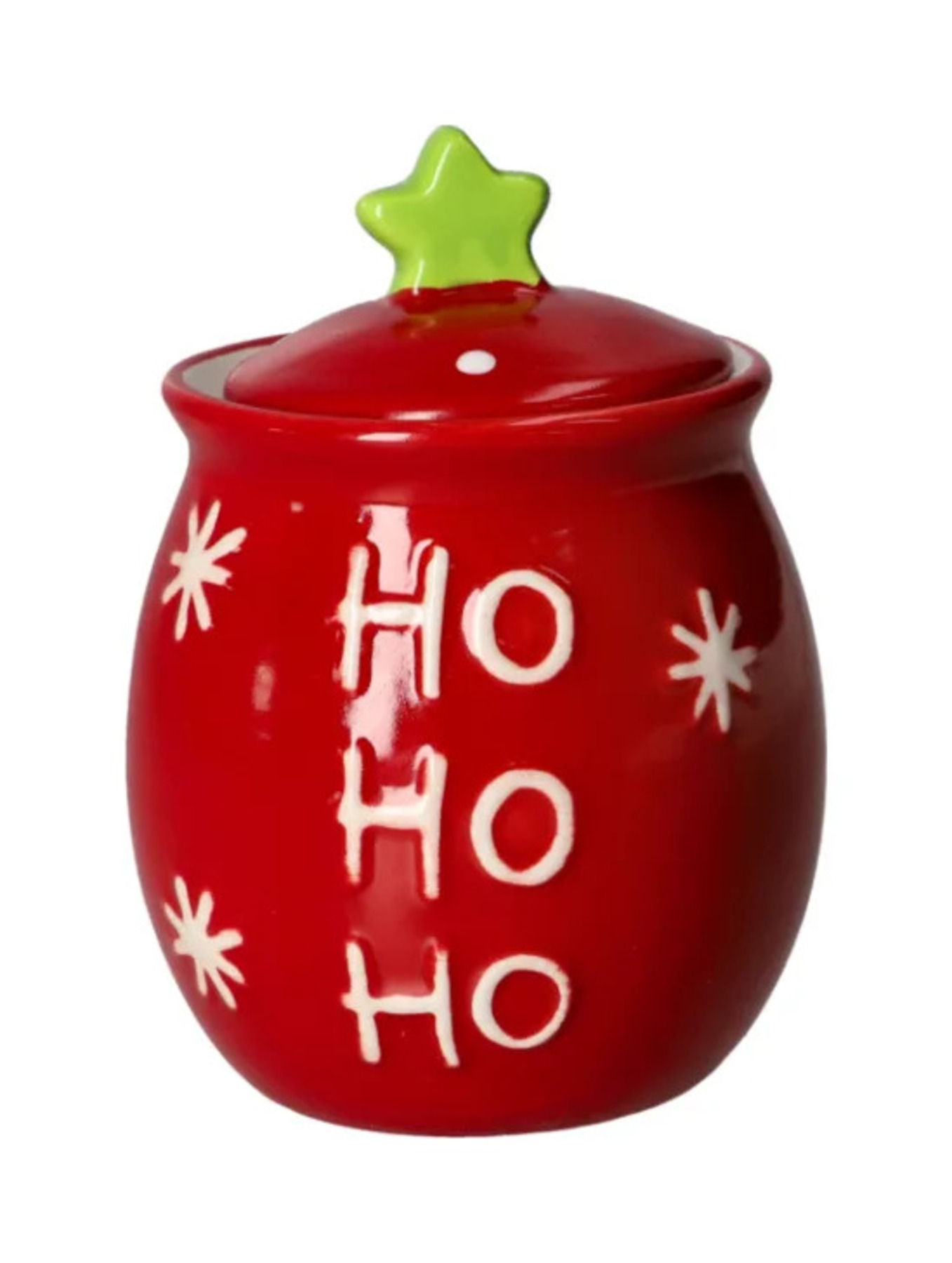 Christmas Sugar Pot with Lid 10.5cm