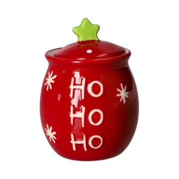 Christmas Sugar Pot with Lid 10.5cm