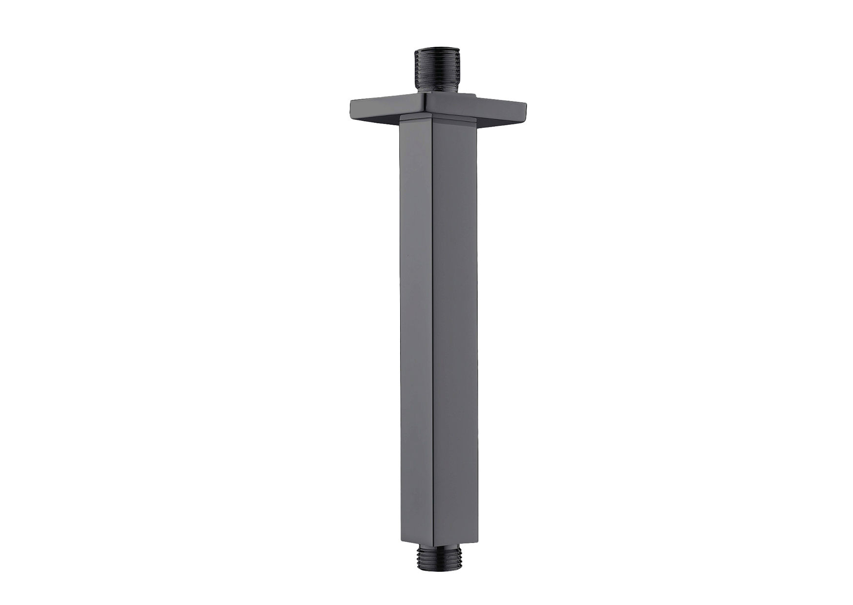 Devario Premio Shower Arm Ceiling Square 25*25*300mm s/s - Gun Metal Grey