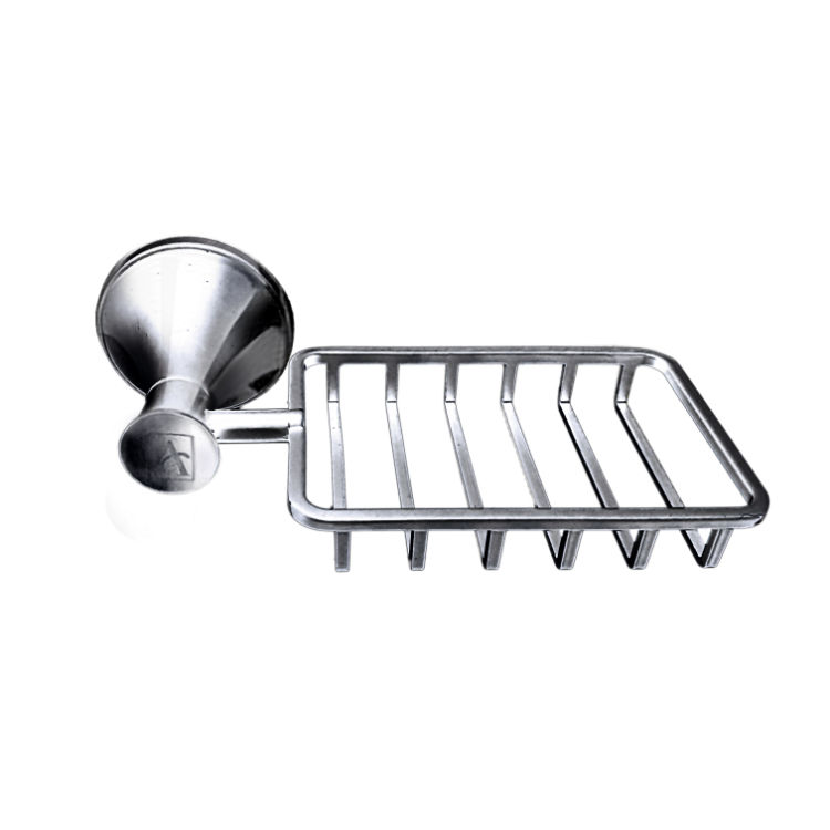 Kirk Aqua Royal Soap Basket Made From Zinc - Chrome