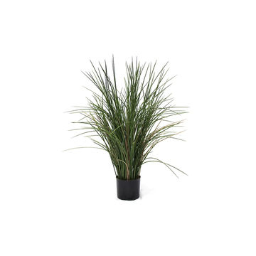 Grass Juncus Effusus Artificial Plant 80cm with Black Liner Pot