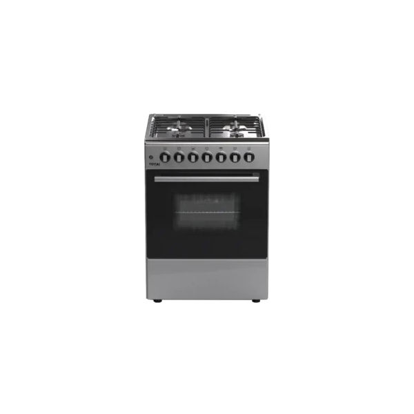 TOTAI 60×60 4 BURNER GAS STOVE WITH GAS OVEN STAINLESS STEEL