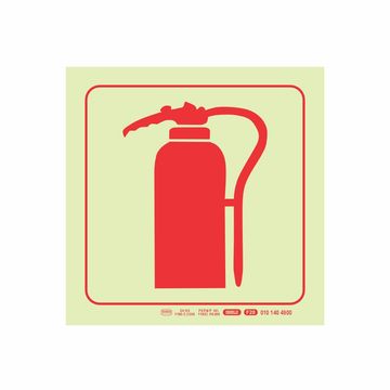 Photoluminescent 190mm Safety Sign F28 Fire Extinguisher