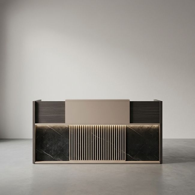 KC FURN-2m Bitman Reception Desk with LED Lights