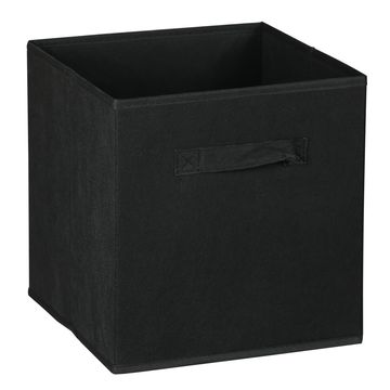 Packman Collapsible Fabric Organiser Storage Basket - Black - 10 Pack  