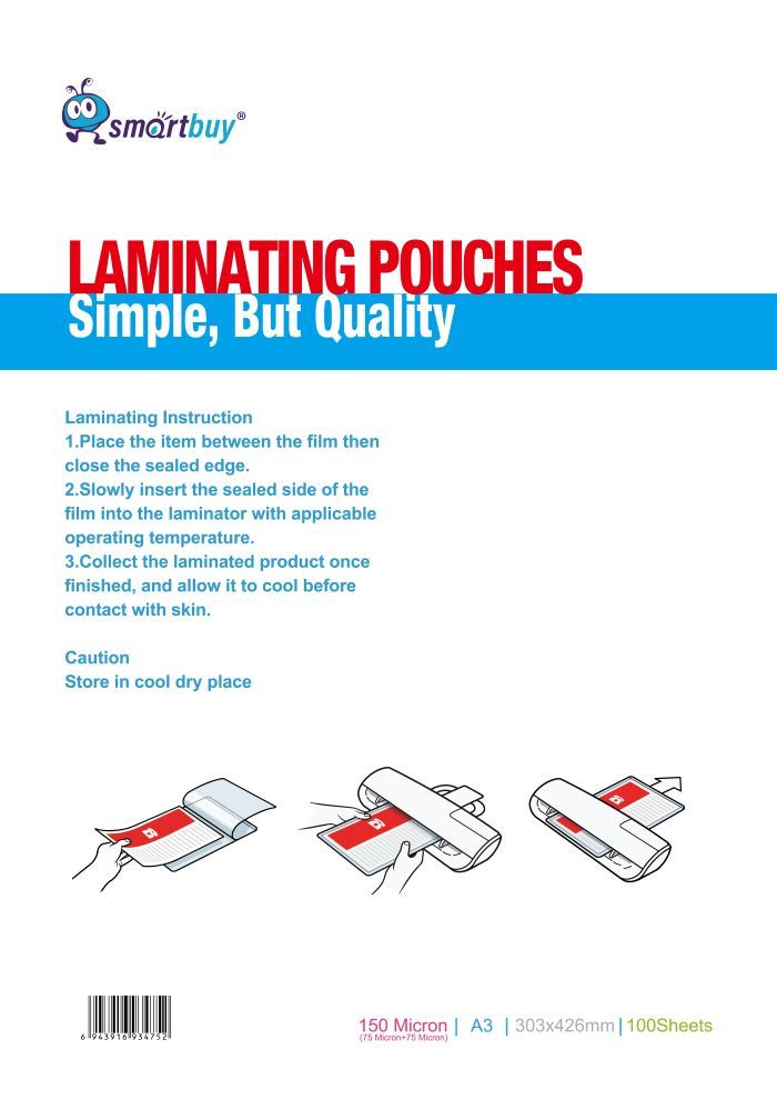 A3 Laminating Pouches 250 micron - 100 pack