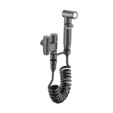 Dual control angle valve one in and two out flush valve Taps 1201 Gun Grey