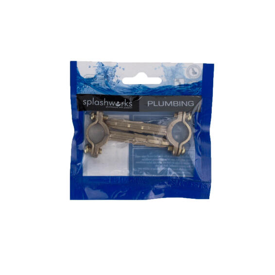 15mm Brass Masterbatt pipe bracket