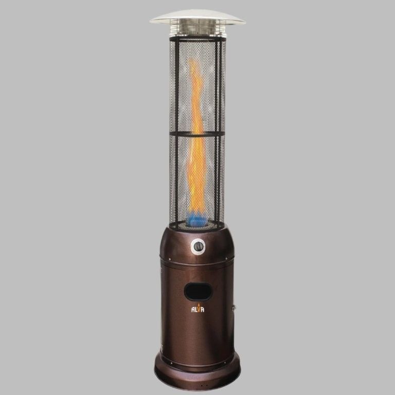ALVA - CIRCULAR GLASS TUBE GAS PATIO HEATER - 2.1M - TALL - HAMMERTONE