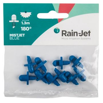 Rainjet - Micro Mister Head - 180 Degree - Blue - 10 Per Pack - 10 Pack