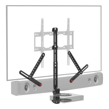 Barkan Universal A/V Shelf + Soundbar Mount - 2 In 1 (BRAE850B)