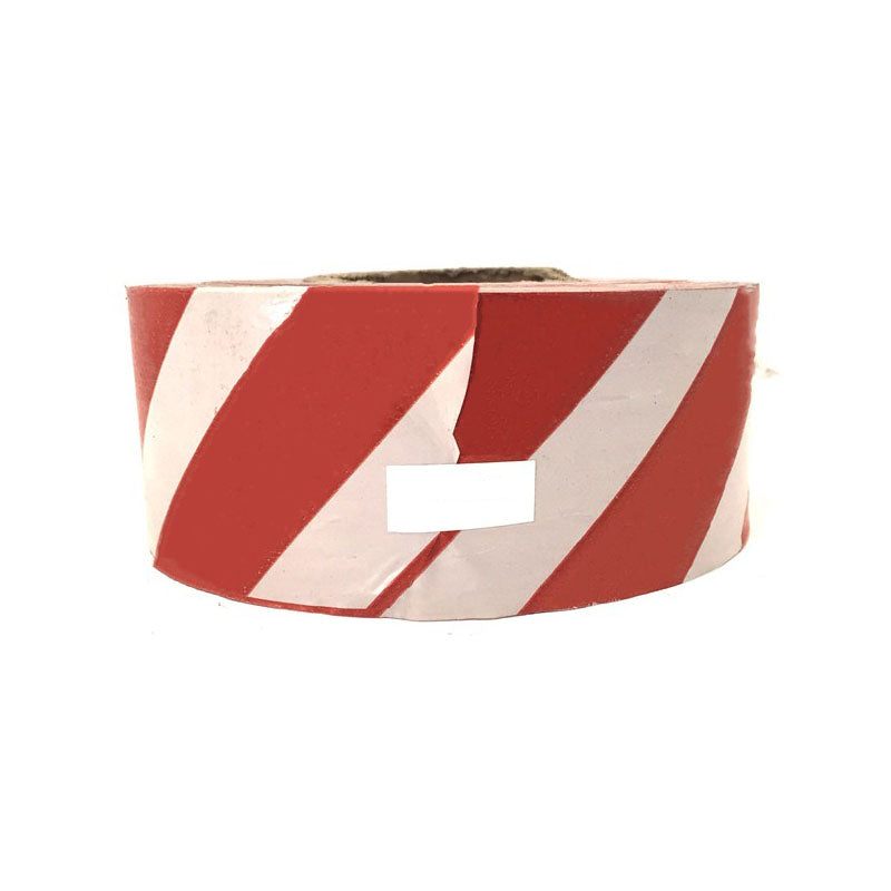 Barrier Tape PVC Red/White 75mm x 100 MT