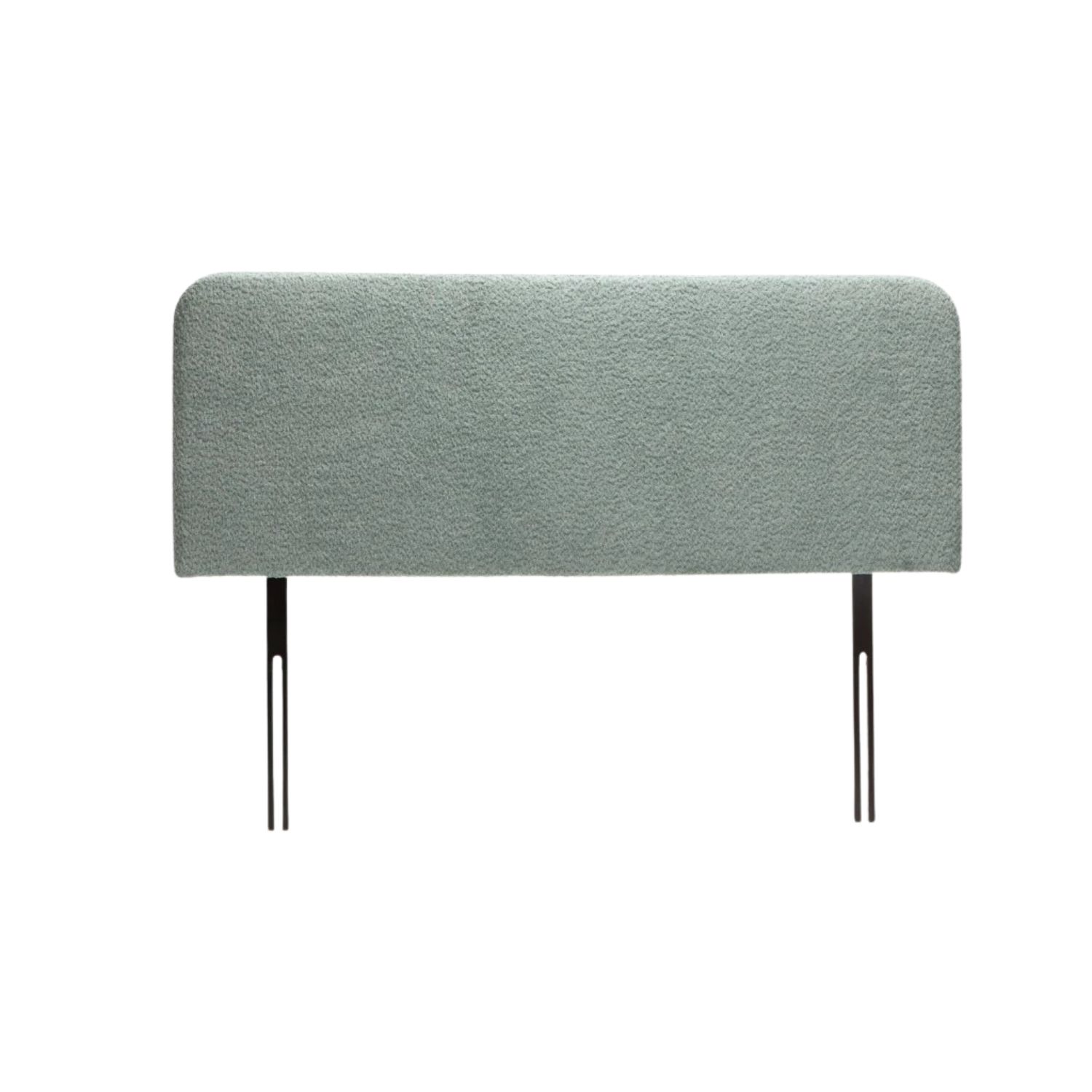 Mint Boucle Upholstered Bed Headboard - Single