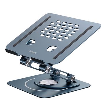 Baseus UltraStable Pro Series Three Foldable Rotating Lift Laptop Stand - Space Grey