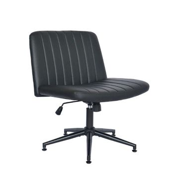 Dual Use Office/Lounge Chair With Or Without Wheels, Height Adjustable