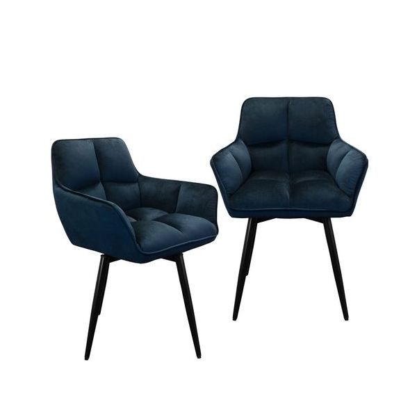 Vava Velvet Swivel Pearl Lounge Chairs - 2 Pack