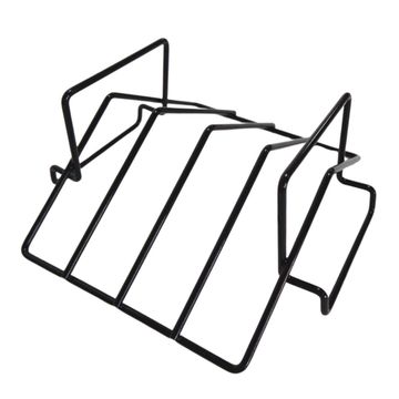 Lifespace 2 in 1 Rib Roast Rack - Black Porcelain Enamel