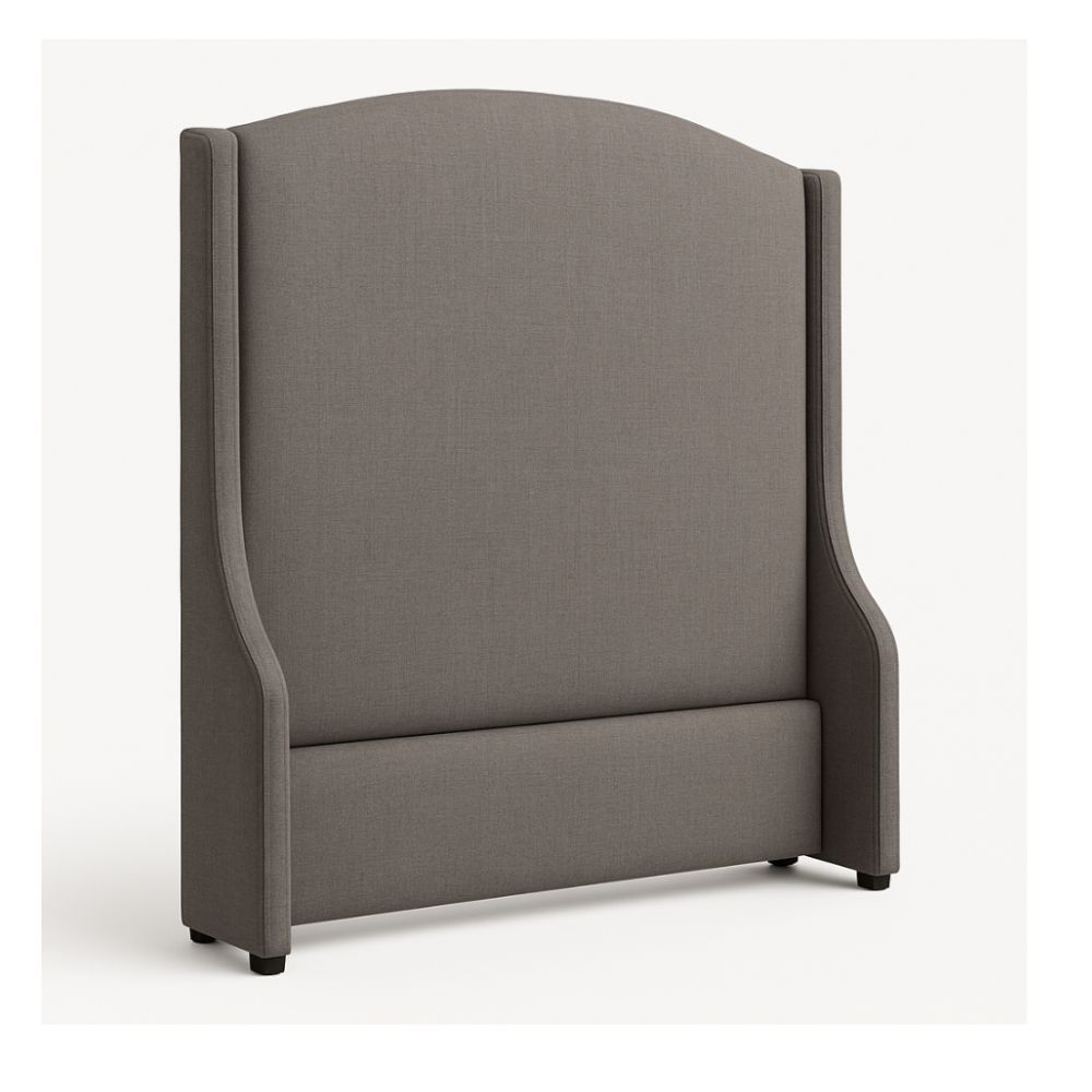 Cambri Wingback Headboard Three Quarter Timberwolf