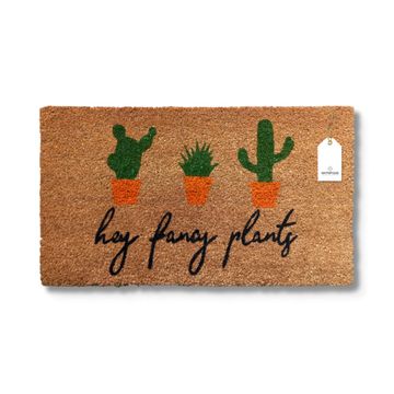 Matnifique Coir Design Doormat - Fancy Plants 700 x 400 x 14mm