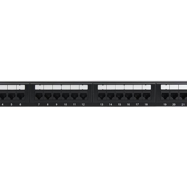 Linkbasic 24 Port Cat5E Rack Mount Patch Panel - High-Quality Network Connectivity Solution