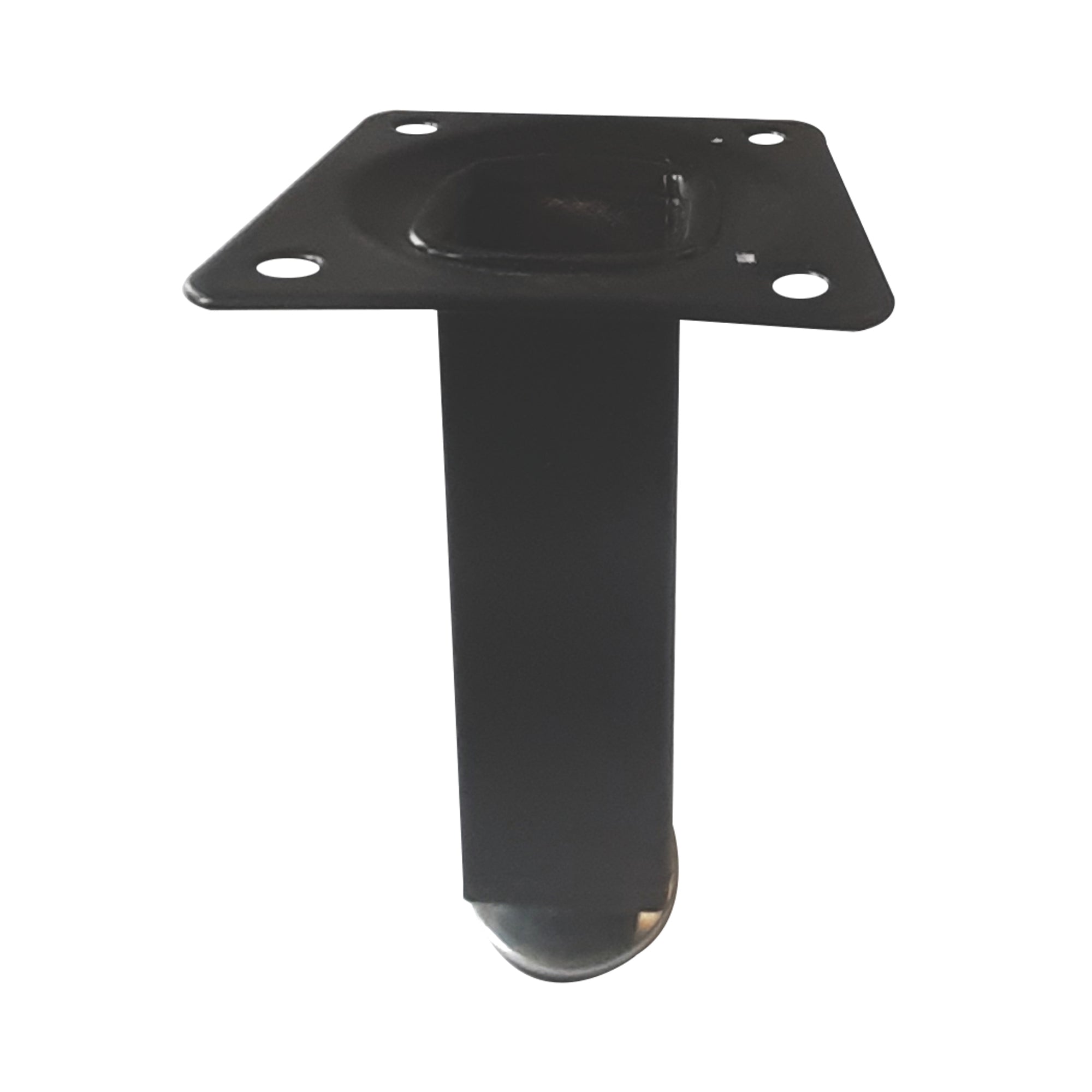 ROCO Adjustable Table Leg With Square Black Plate 150mm x 25mm