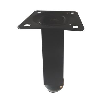 ROCO Adjustable Table Leg With Square Black Plate 150mm x 25mm