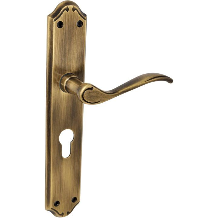 Classic lever handle on plate