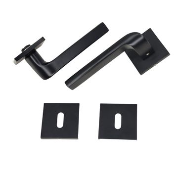 Modern square lever handle on rose