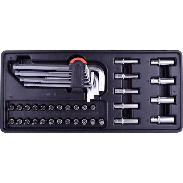 Fixman 33-Pc 1/4" Dr.Sockets & Accessories