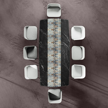 Duck Egg Grey Table Runner