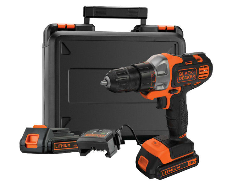 Black & Decker Multievo 18V Drill Driver Starter Kit | MT218KB-QW