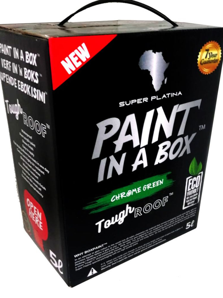 Super Platina - Paint in a Box Tough Roof and Paving Paint 5L - Chrome Green