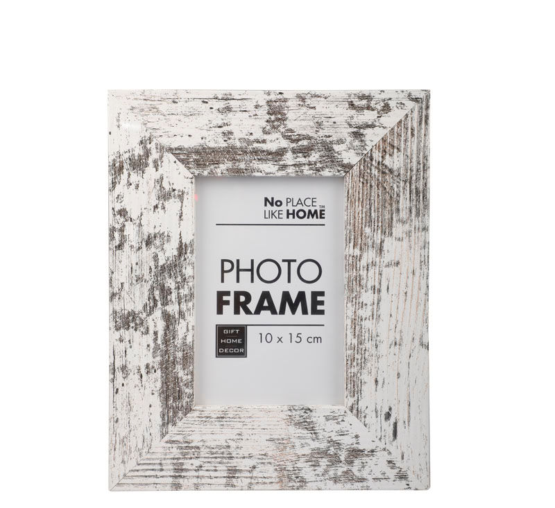 Picture Frame - Wooden - White Wood Stain - 10cm x 15cm - 4 Pack