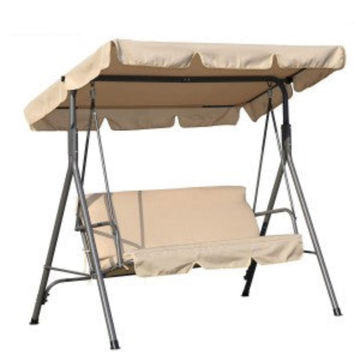 Garden Swing Chair 3 Person With Canopy - BEIGE