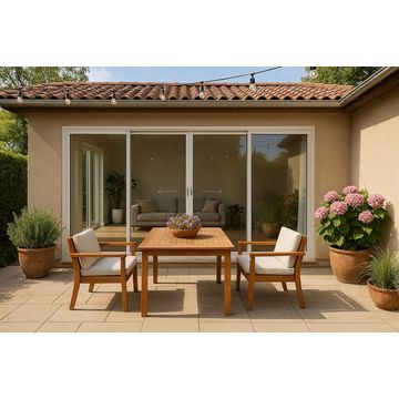 Kenzo - OXXO3621W - Aluminium Double Sliding Door 3.6mx2.1m White