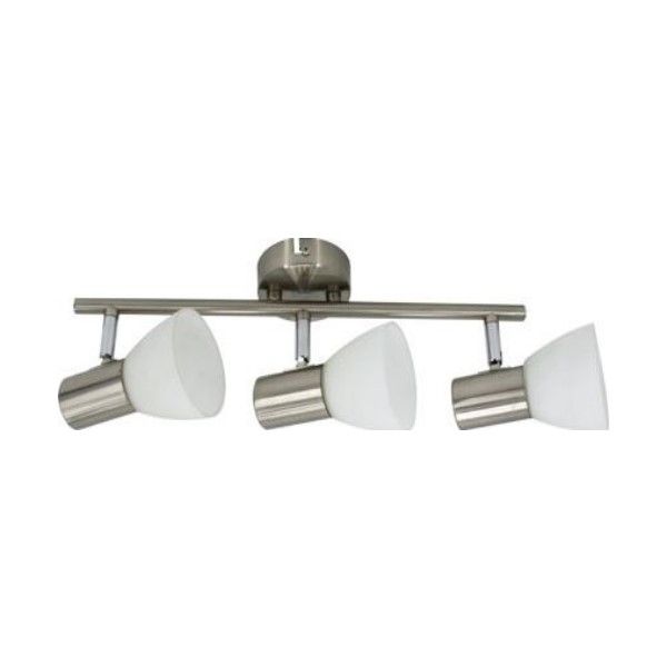 230VAC GU10 3Way Stain Steel/Glass Spot Light