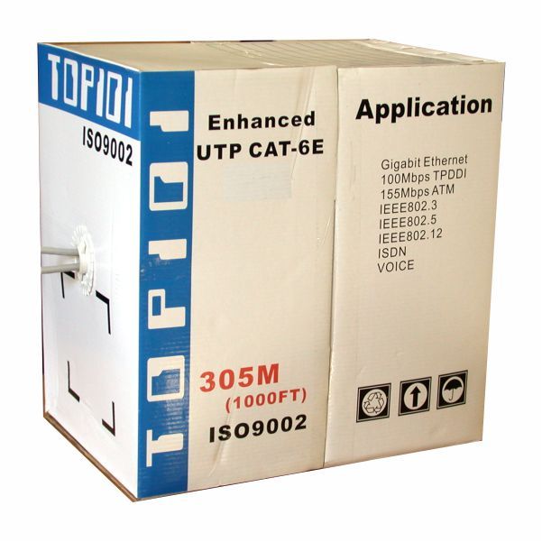 TOP101 Cat6 UTP Solid Network Cable In 305M Pull Box