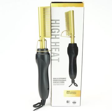 Gold ceramic professional press comb