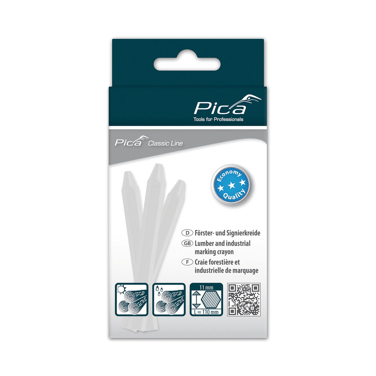 Marking Crayon Eco 11X110Mm White