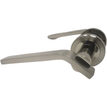 Satin Nickel Lever on Rose