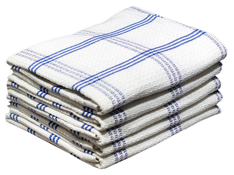 Bunty's Kitchen Towel - Design 2030 - 050x070cms - (05 Pc Pack) - Checks - Victoria Blue