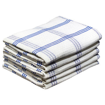 Bunty's Kitchen Towel - Design 2030 - 050x070cms - (05 Pc Pack) - Checks - Victoria Blue