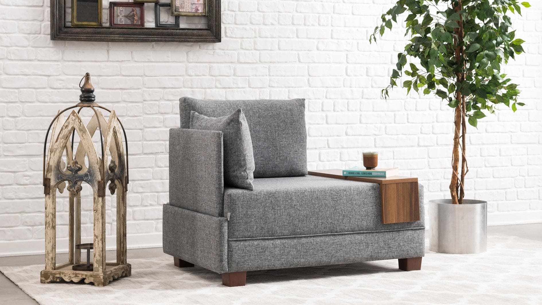 Fly Armchair Left - Anthracite