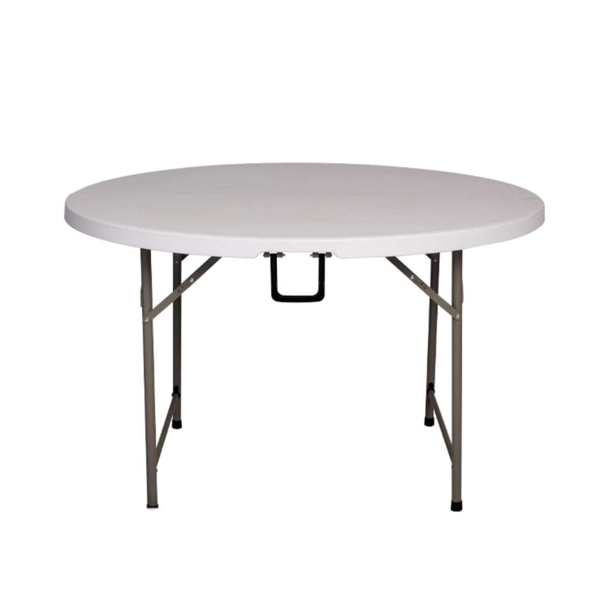 Lasa round fold-in-half plastic event table - white