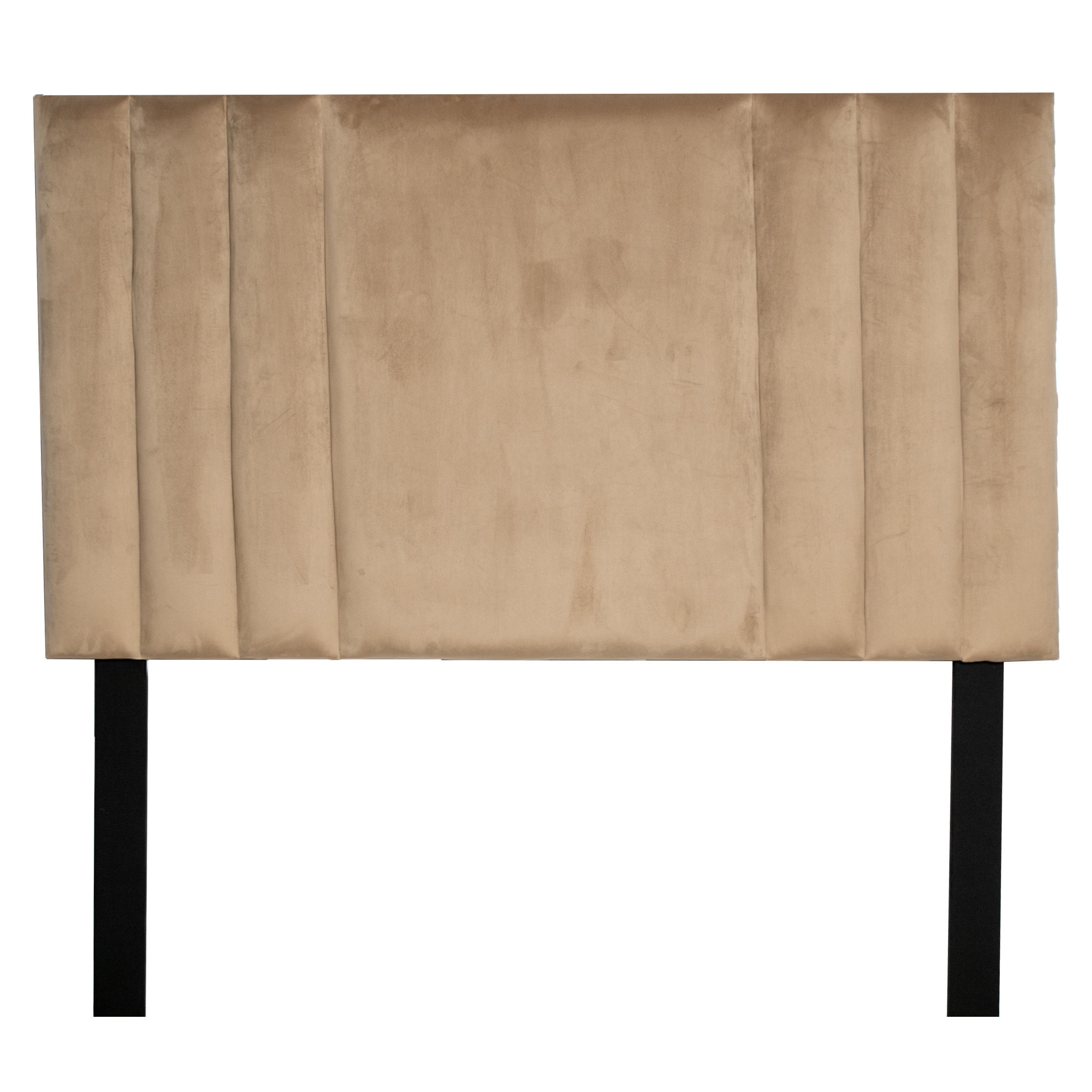 Emma Headboard - Beige Velvet - Single